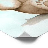 Baby Boy Teddy Beer Mandje met Speelgoed  Poster (Hoek)