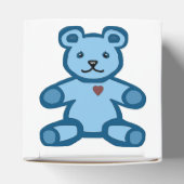 Baby boy teddybeer bedankdoosjes (Bovenkant)