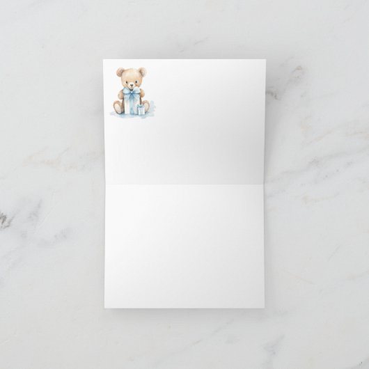 Baby Boy Teddybeer met ballon (Binnen)