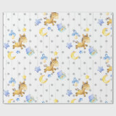 Baby Boy Toys Pattern Baby shower Gift Nursery Cadeaupapier (Vlak)