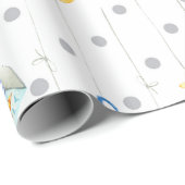 Baby Boy Toys Pattern Baby shower Gift Nursery Cadeaupapier (Rol Hoek)