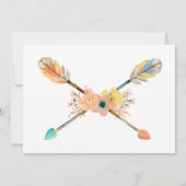  Baby Boy Tribal Hoofdtooi Thanksgiving Kaart (Achterkant)