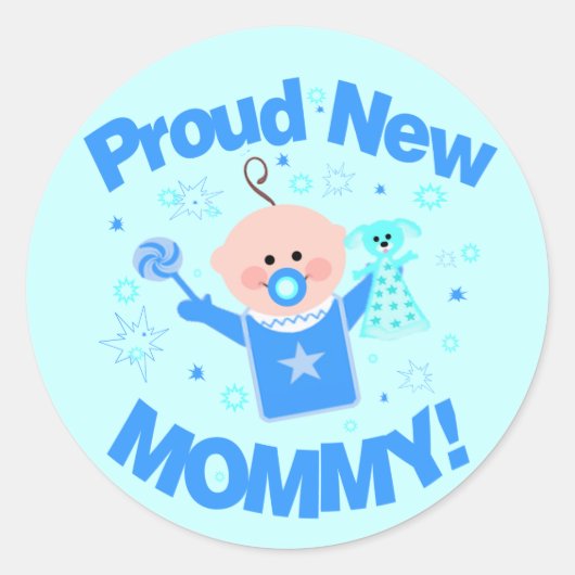 Baby Boy Trots Mam Sticker (Voorkant)
