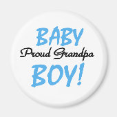 Baby Boy Trots Opa Magneet (Voorkant)