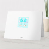 Baby Boy Twins Gefeliciteerd Kaart (Achterkant)