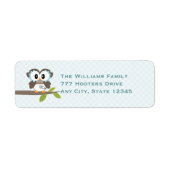 Baby Boy Uil retour adres labels (Voorkant)