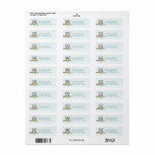 Baby Boy Uil retour adres labels (Full Sheet)
