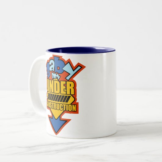Baby Boy under Construction Mok (Voorkant links)