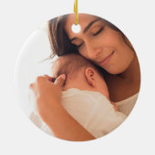 Baby Boy under the Zee Birth Stats Keepomwille Keramisch Ornament (Achterkant)