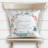 Baby Boy under the Zee Birth Stats Keepomwille Kussen