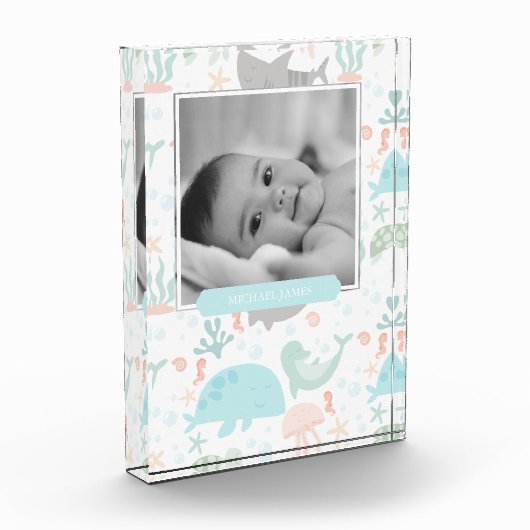 Baby Boy under the Zee Photo Block Fotoblokken (Links)