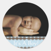 Baby Boy Uw Foto Stickers (Voorkant)