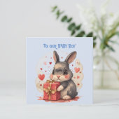 Baby Boy Valentine Kaart (Staand voorkant)