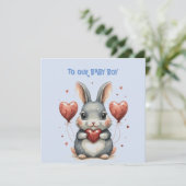 Baby Boy Valentine Kaart (Staand voorkant)