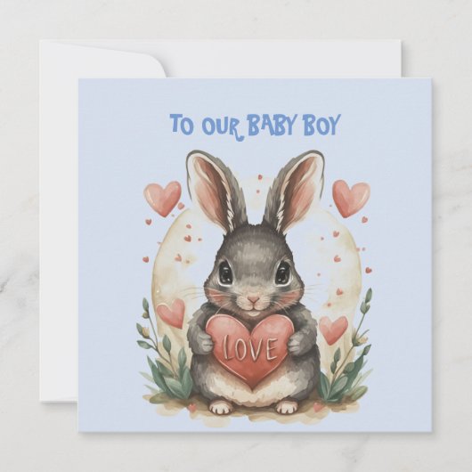 Baby Boy Valentine  Kaart (Voorkant)