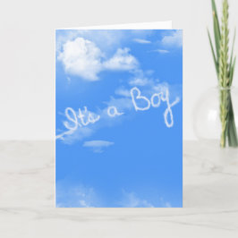 Baby Boy Vliegtuig Contrail Kaart