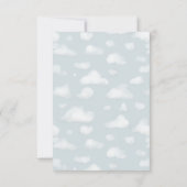 Baby Boy Vliegtuig Reizen Baby shower Bedankkaart (Achterkant)