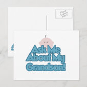 Baby Boy Vraag naar mijn kleinzoon geschenken Briefkaart (Voorkant / Achterkant)