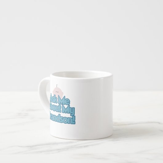 Baby Boy Vraag naar mijn kleinzoon geschenken Espresso Kop (Links)