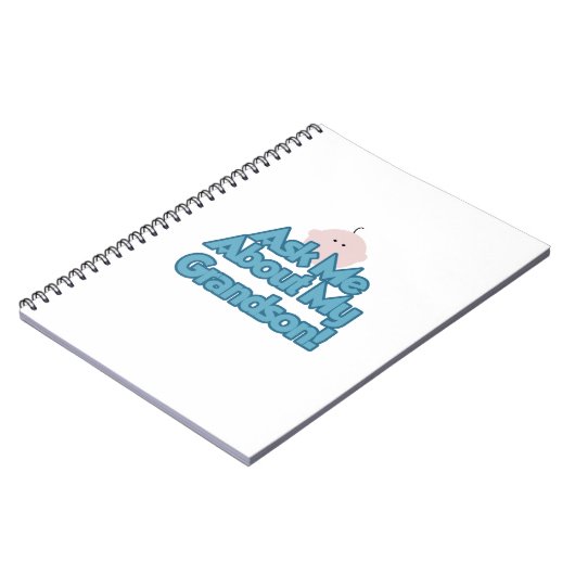 Baby Boy Vraag naar mijn kleinzoon geschenken Notitieboek (Linkerzijde)