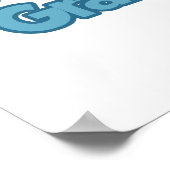 Baby Boy Vraag naar mijn kleinzoon geschenken Poster (Hoek)