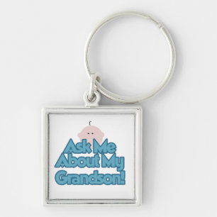 Baby Boy Vraag naar mijn kleinzoon geschenken Sleutelhanger