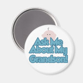 Baby Boy vraagt naar mijn kleinzoon overhemden en  Magneet (Voorkant / Achterkant)