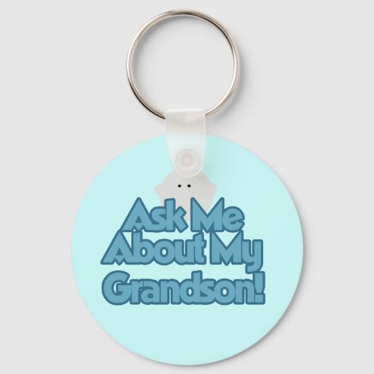 Baby Boy vraagt naar mijn kleinzoon overhemden en  Sleutelhanger (Voorkant)