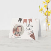 Baby Boy Waterverf Milestone 2 maand oud Kaart (Gele Bloem)