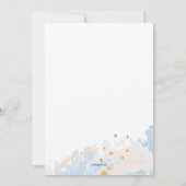 Baby Boy Welkom Geboorteaankondiging Kaart (Achterkant)