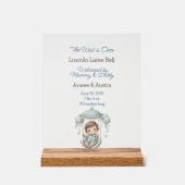 Baby Boy Welkomstbord Acryl Bord (Voorkant)