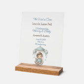Baby Boy Welkomstbord Acryl Bord (Hoek)