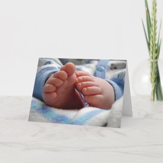 Baby Boy Wenskaart Kaart (Voorkant)