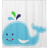 Baby Boy Whale Douchegordijn (Voorkant)