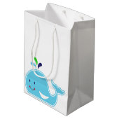 Baby Boy Whale Medium Cadeauzakje (Achterkant Gekanteld)