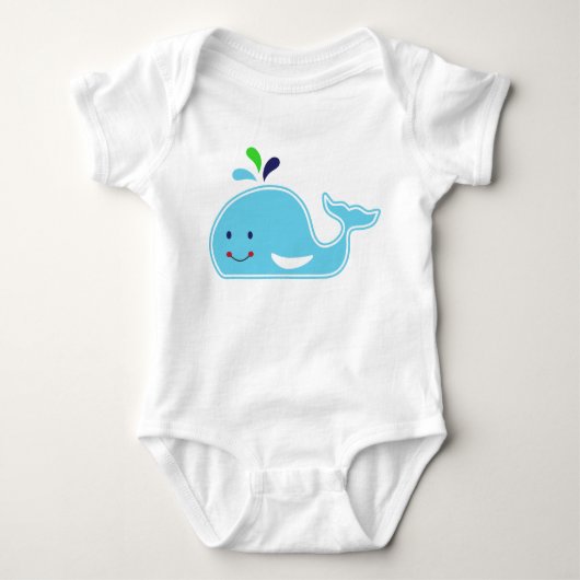 Baby Boy Whale Romper (Voorkant)