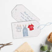 Baby Boy Whimsical Denim Blue Baby shower Cadeaulabel