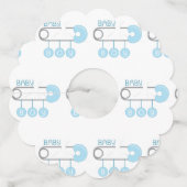 Baby Boy Wijnglaslabel (Voorkant)