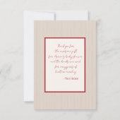 Baby Boy Woodland Animal Flat Thank You Card Bedankkaart (Achterkant)