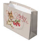 Baby Boy Woodland Animal Shower Groot Cadeauzakje (Achterkant Gekanteld)
