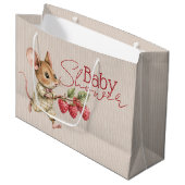 Baby Boy Woodland Animal Shower Groot Cadeauzakje (Voorkant Gekanteld)