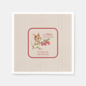 Baby Boy Woodland Animal Shower Servet (Voorkant)