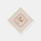 Baby Boy Woodland Animal Shower Servet (Hoek)