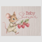 Baby Boy Woodland Animal Shower Tissuepapier (Voorkant)