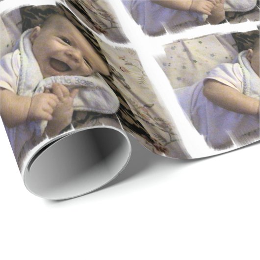 Baby Boy Wrapping Paper Cadeaupapier (Rol Hoek)