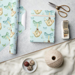 Baby Boy Wrapping Paper Cadeaupapier