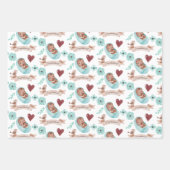 Baby Boy Wrapping Paper Flat Sheet Set van 3 (Voorkant 2)