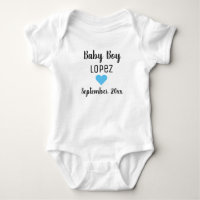 Baby Boy Zwangerschap Aankondiging Blauw hart