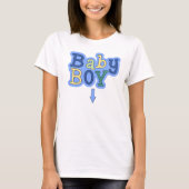 Baby Boy Zwangerschap Aankondiging T-Shirt (Voorkant)
