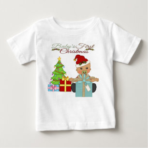Baby Boy's 1st Kerstmis Baby T-Shirt